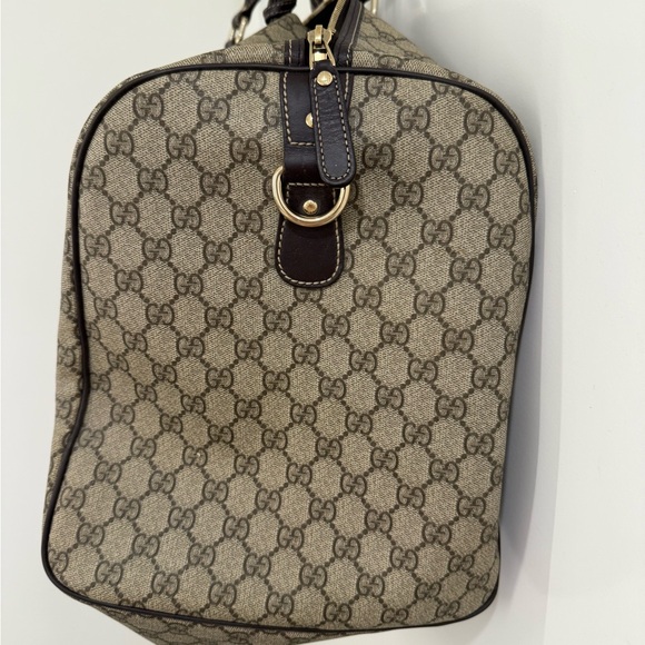 Authentic Gucci Brown Monogram Travel Bag - Picture 7 of 8